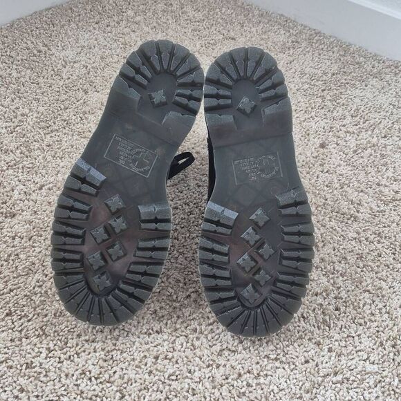 Dr Martens Jadon Alt Black Leather Platform Combat Boots Size 6 - Picture 5 of 7